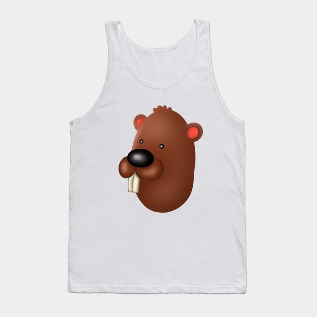 Goofy Beaver Tank Top by Doggomuffin 